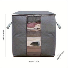 Large Clothes Storage Bag With Handle & Clear Window