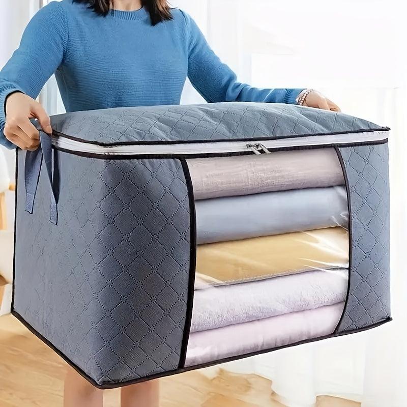 Large Clothes Storage Bag With Handle & Clear Window