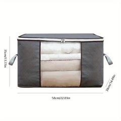 Large Clothes Storage Bag With Handle & Clear Window