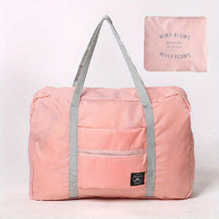 Portable Duffle Bag Zipper Luggage Foldable Handbag