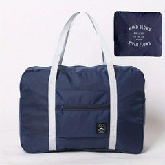 Portable Duffle Bag Zipper Luggage Foldable Handbag