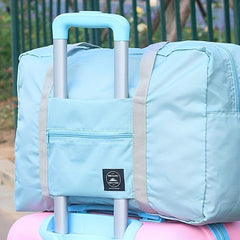 Portable Duffle Bag Zipper Luggage Foldable Handbag