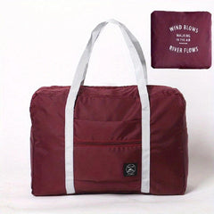 Portable Duffle Bag Zipper Luggage Foldable Handbag