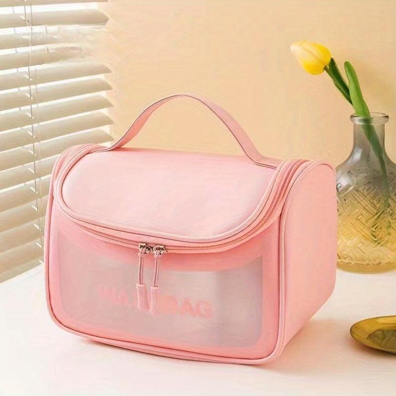 Waterproof Travel Wash Bag with Mesh Pocket