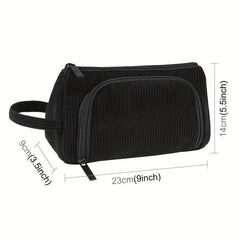 Zipper Cosmetic Organizer Travel Makeup Pouch Portable Bag
