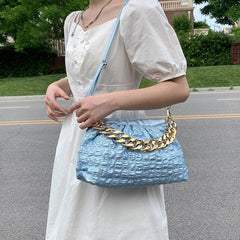 Fashionable Chain Decor Shoulder Bag Crossbody Bag