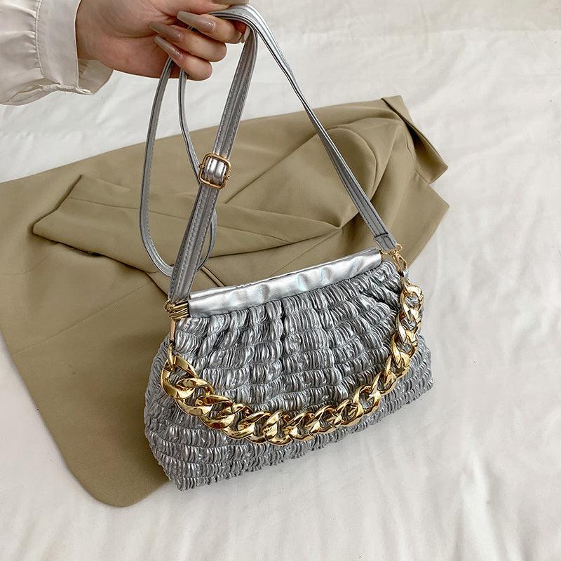 Fashionable Chain Decor Shoulder Bag Crossbody Bag