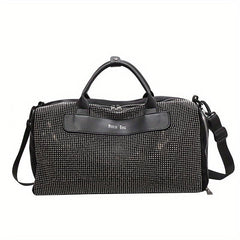 Rhinestone Travel Shoulder Bag Large Capacity Crossbody Handbag