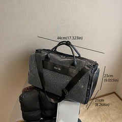 Rhinestone Travel Shoulder Bag Large Capacity Crossbody Handbag