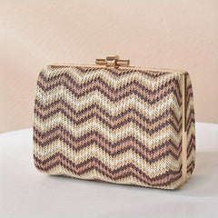 Chinese Style Straw Handbag Prom Purse Wedding Party Dinner