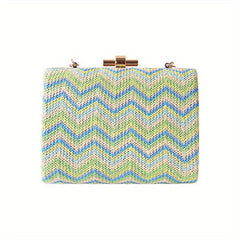 Chinese Style Straw Handbag Prom Purse Wedding Party Dinner