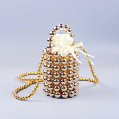 Golden Bucket Round Bag Acrylic Evening Bag