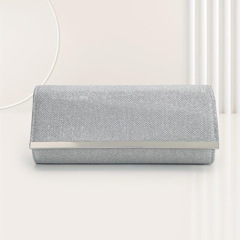 Glitter Clutch Dinner Bag Classic Flap Evening Bag For Party Women's
