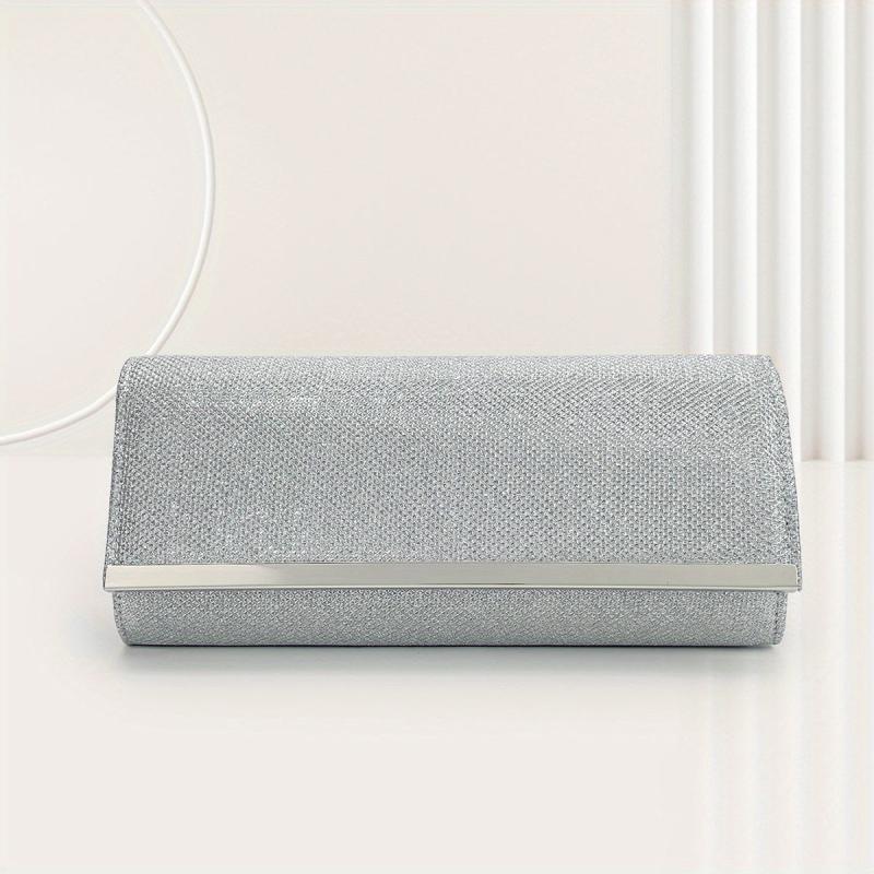 Glitter Clutch Dinner Bag Classic Flap Evening Bag For Party Women's
