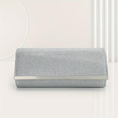 Glitter Clutch Dinner Bag Classic Flap Evening Bag For Party Women's