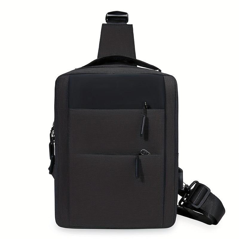 Large Capacity Shoulder Bag With USB Charging Port Backpack
