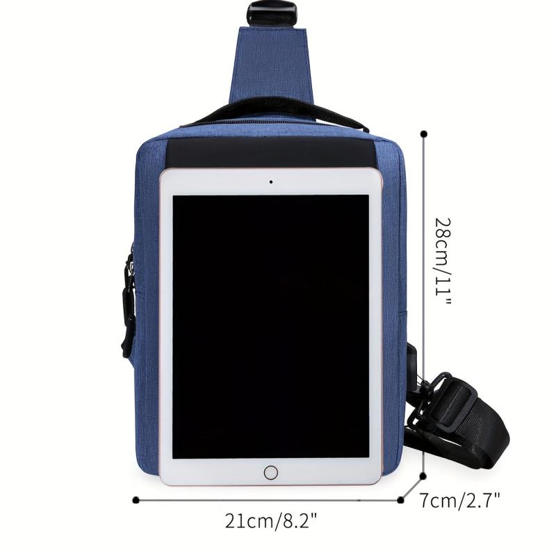 Large Capacity Shoulder Bag With USB Charging Port Backpack