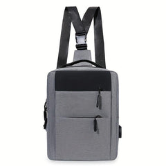 Large Capacity Shoulder Bag With USB Charging Port Backpack
