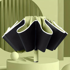 Windproof Travel Umbrella Night Reflective Strip 99 Sun Protection