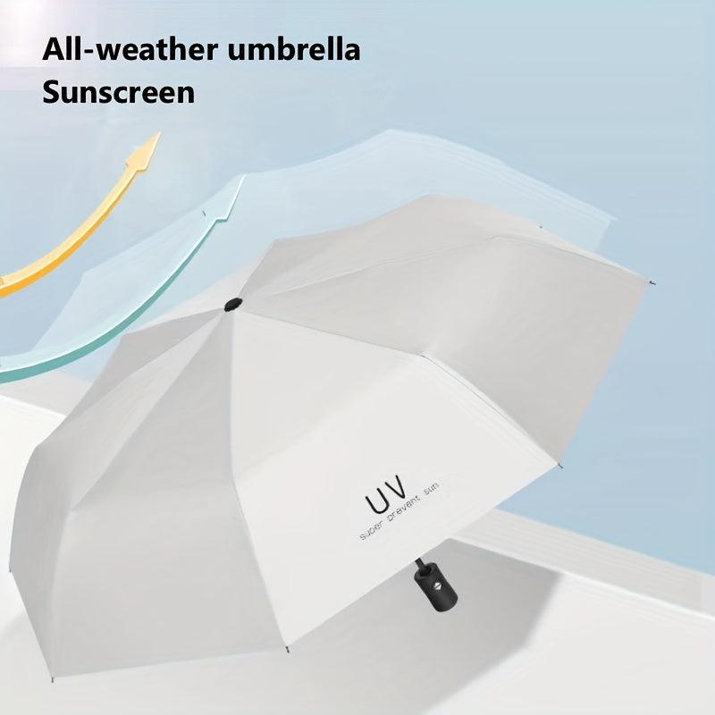 3 Fold Auto Sunshade Umbrella Rain or Shine Dual Use Outdoor UV Protection