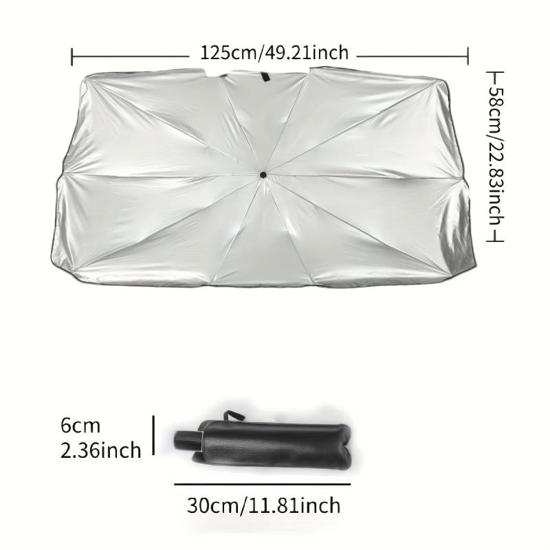 Car Front Windshield Sunshade Heat Insulation Board Sunscreen Manual Umbrella