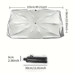 Car Front Windshield Sunshade Heat Insulation Board Sunscreen Manual Umbrella