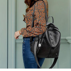 Casual Letter Plaid Backpack Large Capacity Travel Backpack