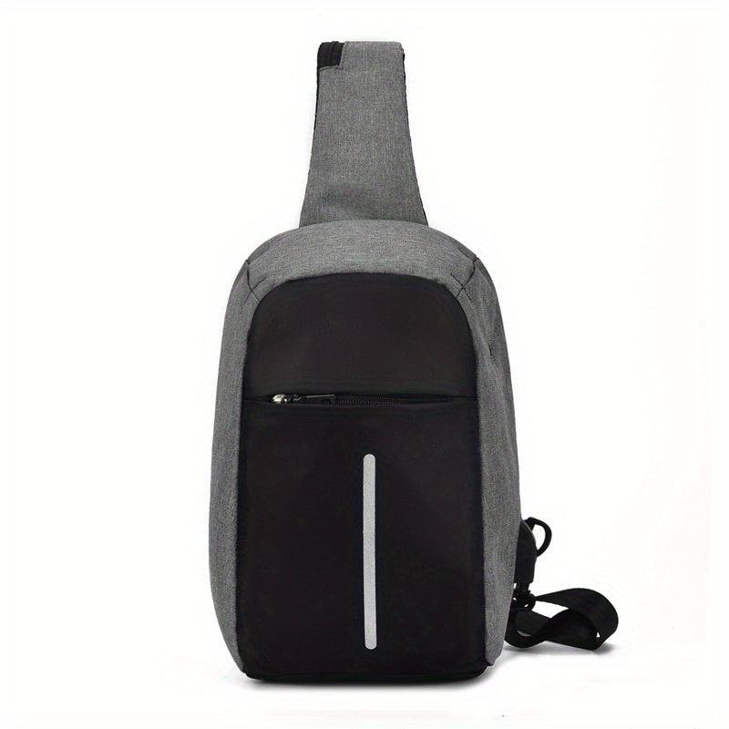 Anti Theft Sling Bag Lightweight Sports Gym Chest Bag Zipper Crossbody Bag