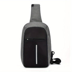 Anti Theft Sling Bag Lightweight Sports Gym Chest Bag Zipper Crossbody Bag