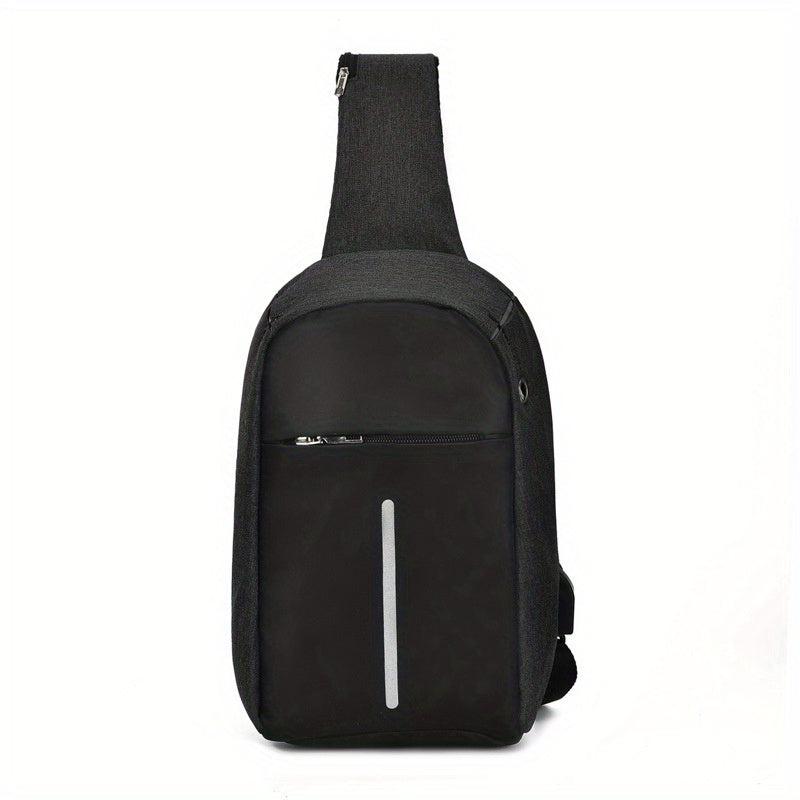 Anti Theft Sling Bag Lightweight Sports Gym Chest Bag Zipper Crossbody Bag