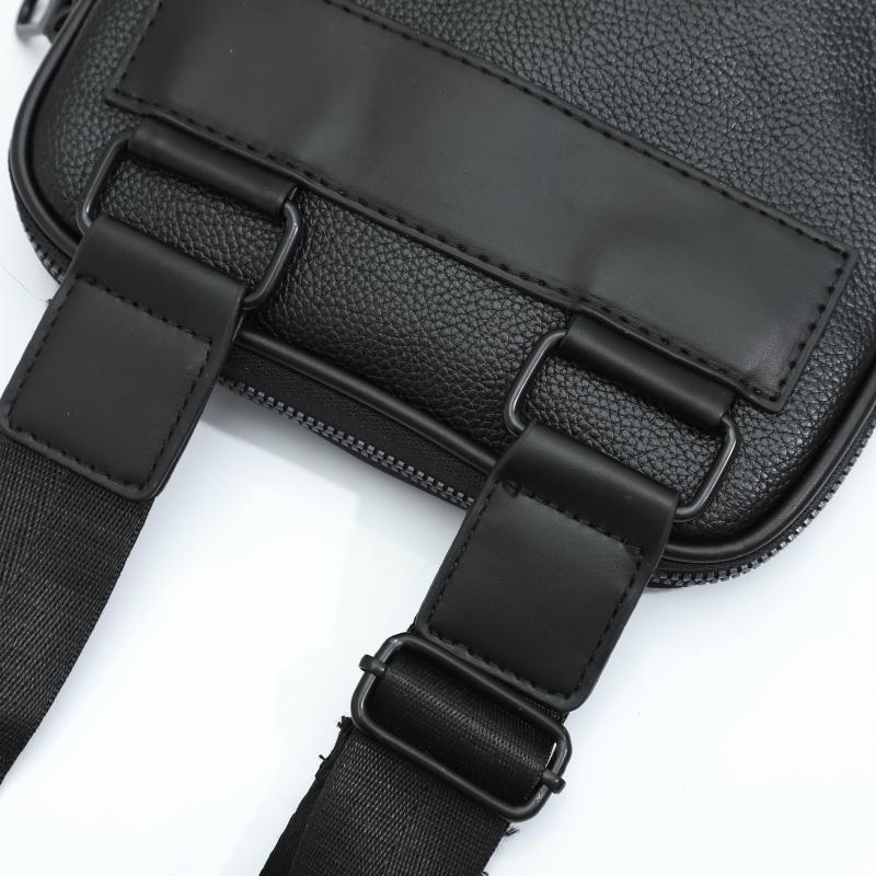 Men's Leather Crossbody Bag Casual Messenger Satchel Mobile Phone Pouch