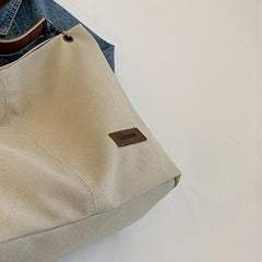 Canvas Shoulder Bag Large Capacity for Work Travel School