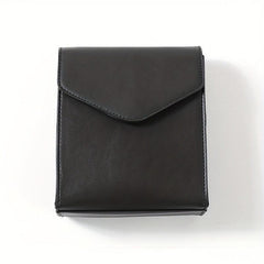 Men's Crossbody Square Bag PU Leather Shoulder Bag