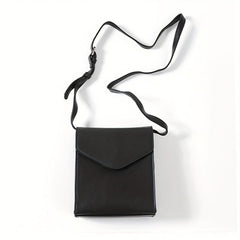 Men's Crossbody Square Bag PU Leather Shoulder Bag