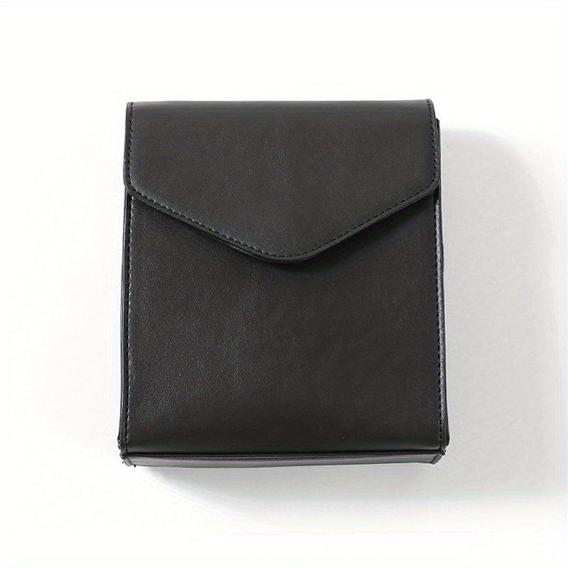 Men's Crossbody Square Bag PU Leather Shoulder Bag