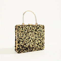 Colorful Sequins Clutch Purse Glitter Handbag for Wedding Party