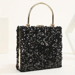 Colorful Sequins Clutch Purse Glitter Handbag for Wedding Party