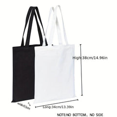Floral Print Tote Bag Large Capacity Canvas Beach Bag