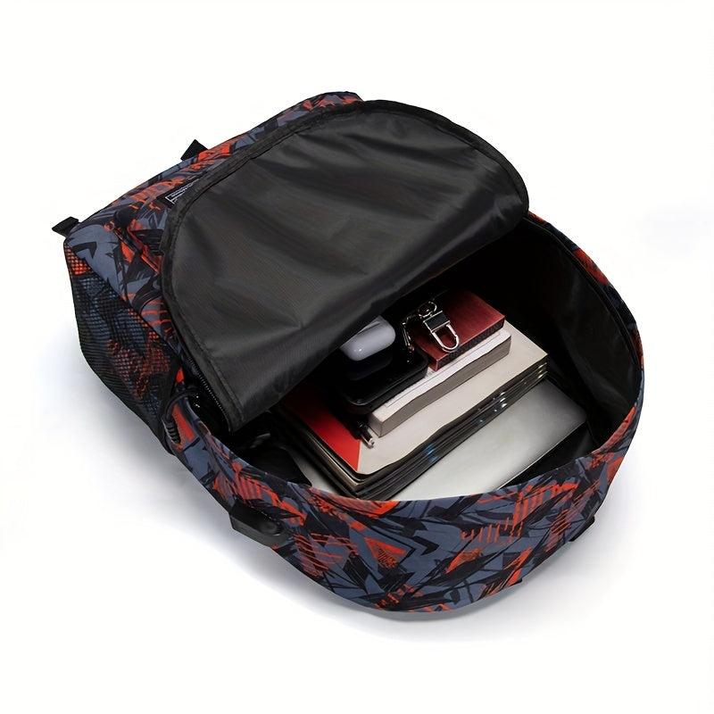 Men's Large Capacity Business Travel Oxford Computer Backpack