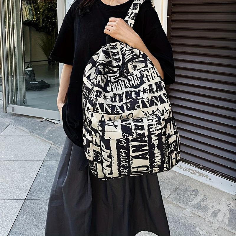 Graffiti Backpack Casual School Bag for Students