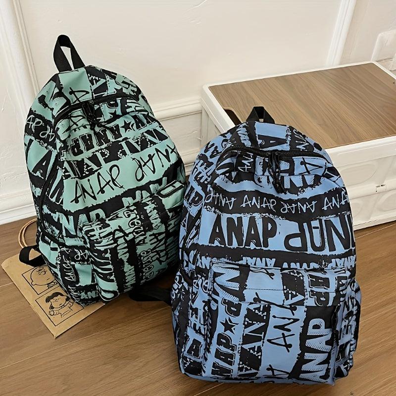 Graffiti Backpack Casual School Bag for Students