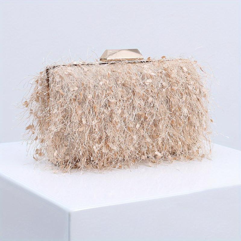 Tassel Decor Clutch Evening Bag for Party Women