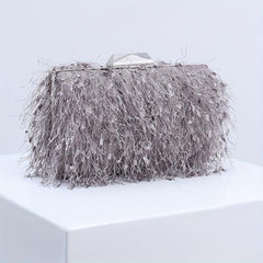 Tassel Decor Clutch Evening Bag for Party Women