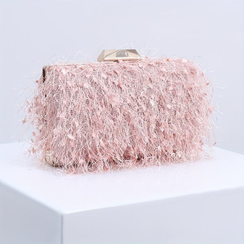 Tassel Decor Clutch Evening Bag for Party Women