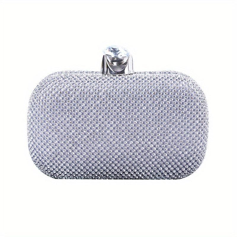Glitter Rhinestone Clutch Purse Handbag for Prom