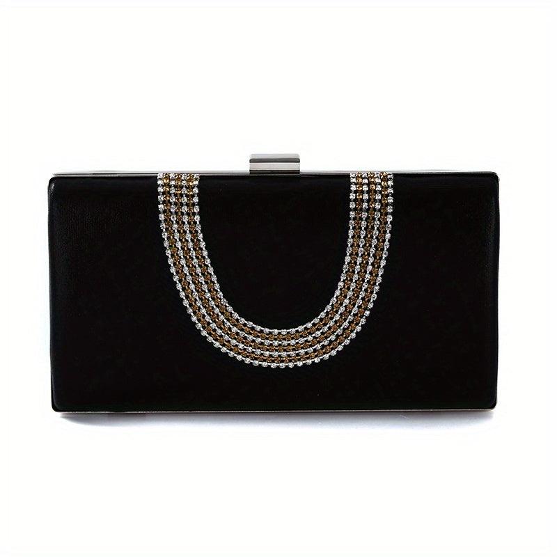 Rhinestone Evening Bag Glitter Dinner Clutch Bag for Party Wedding & Prom