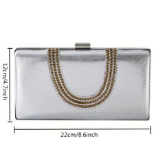 Rhinestone Evening Bag Glitter Dinner Clutch Bag for Party Wedding & Prom