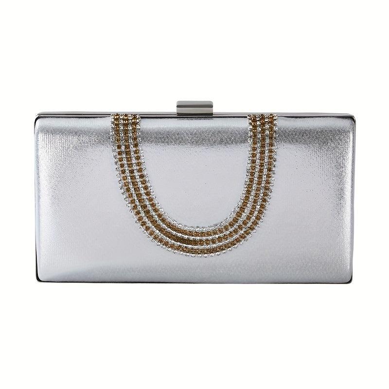 Rhinestone Evening Bag Glitter Dinner Clutch Bag for Party Wedding & Prom