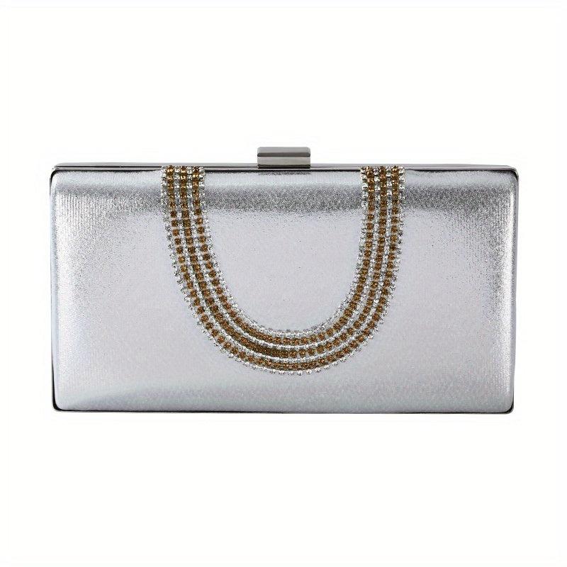 Rhinestone Evening Bag Glitter Dinner Clutch Bag for Party Wedding & Prom