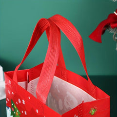 Christmas Pattern Storage Handbag Lightweight Non woven Bag